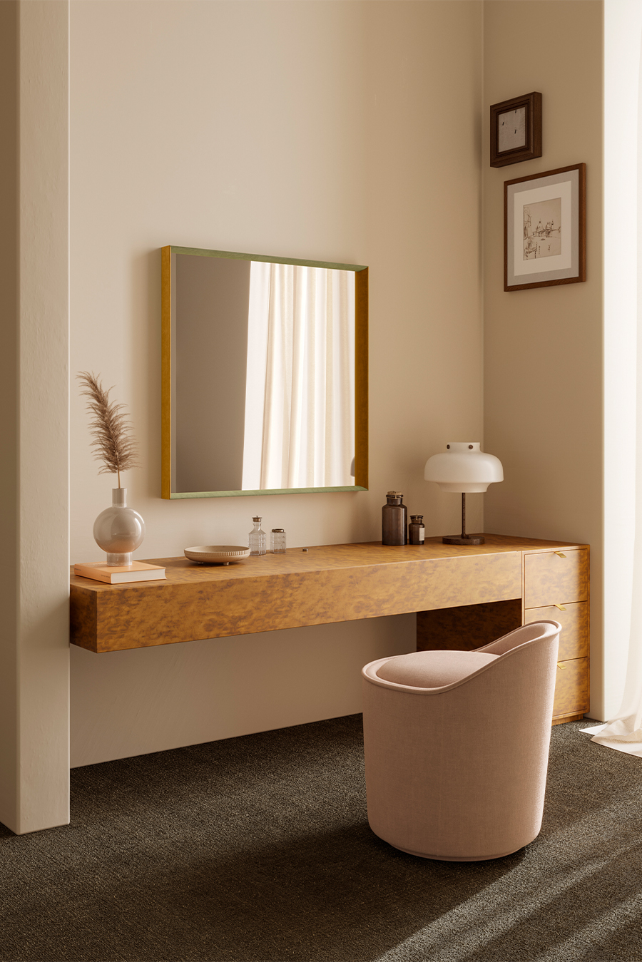 Velvet Green Hall - Deknudt Mirrors