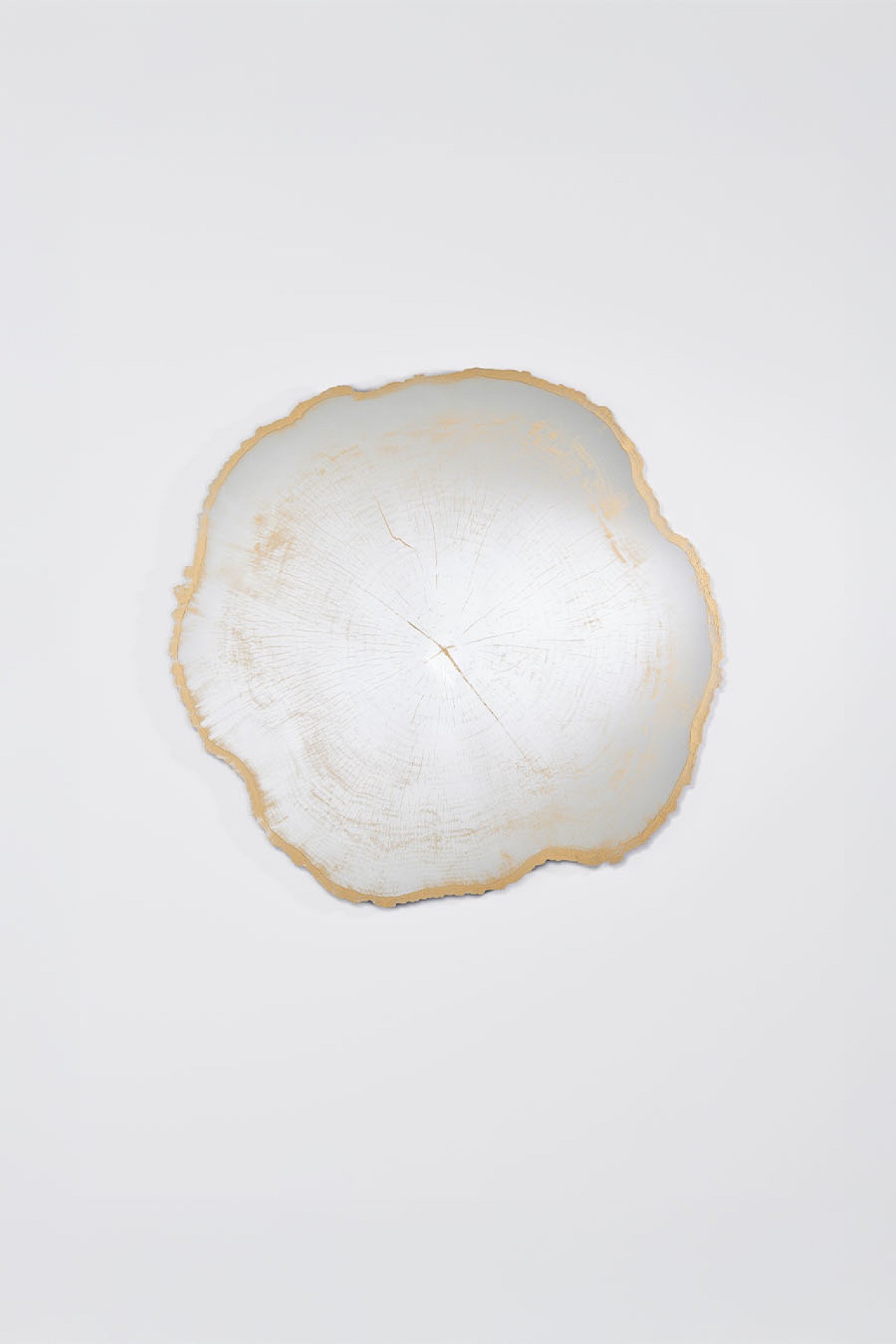 Arbo Gold M irregular wall mirror, showing irregular wall mirror, measuring 80 x 78 cm.